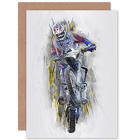 Dirt Bike Motocross Sport Graphic Greetings Card : Amazon.in: Office ...