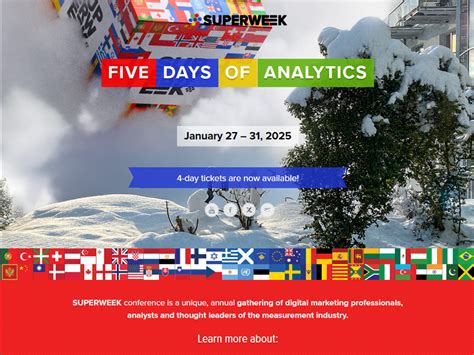 SUPERWEEK 2025: "Five Days of Analytics" (JAN 27 - 31)