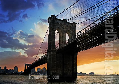 The Brooklyn Bridge Sunset - Photography - NYC - Howard Digital ...