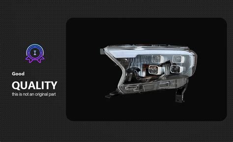 Ford Ranger Headlight 2016-2017 Everest Endeavor LED Head lamp light H7 ...