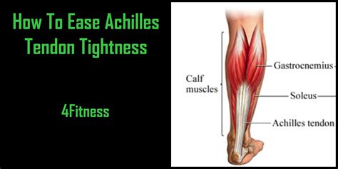 How to ease Achilles Tendon Tightness | Achilles tendonitis, Tight ...