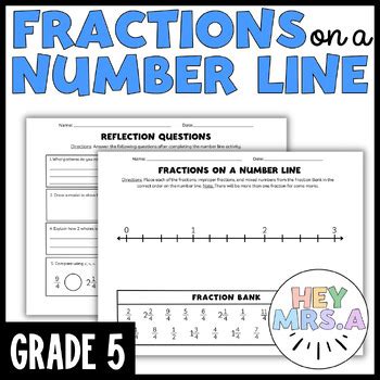 Number Line Grade 5 的图像结果