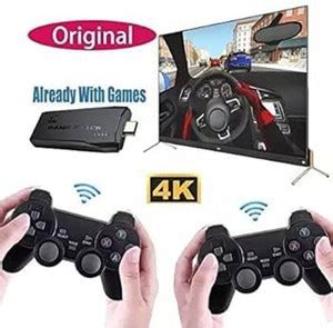 GameStick 2.4G Wireless Controller 4K HD Console Built-in 10k+ Retro ...