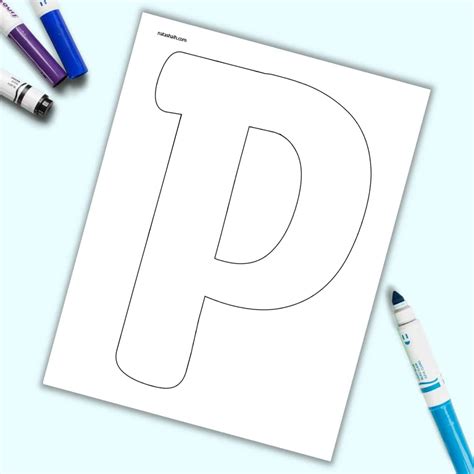 Printable Block Letter P