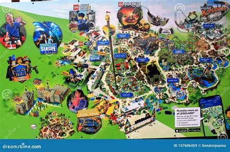 Legoland Billund Map Denmark, The Land Of LEGO, In LEGO, Featuring
