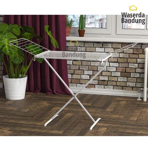 Jual Jemuran Baju dan Handuk Lipat untuk Indoor atau Outdoor Putih ...