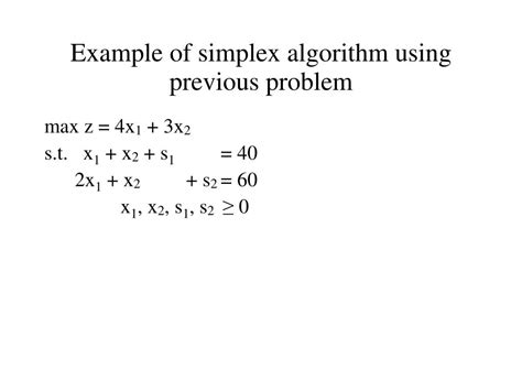 Image result for Revised Simplex Algorithm Examples