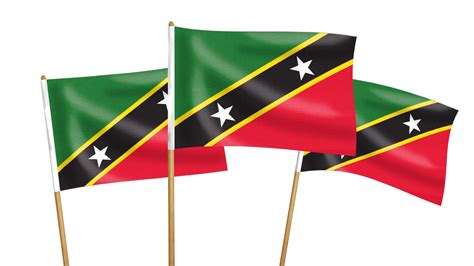 Saint Kitts and Nevis Handwaving Flags - Hampshire Flag Company
