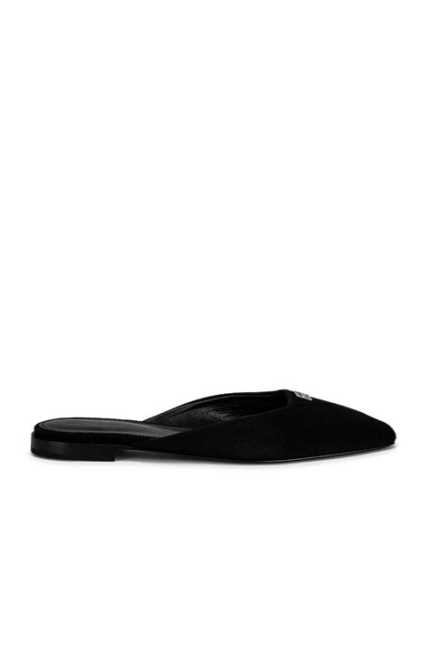 Toteme The Flat Mule in Black | FWRD