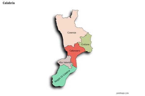 Image result for Calabria Map
