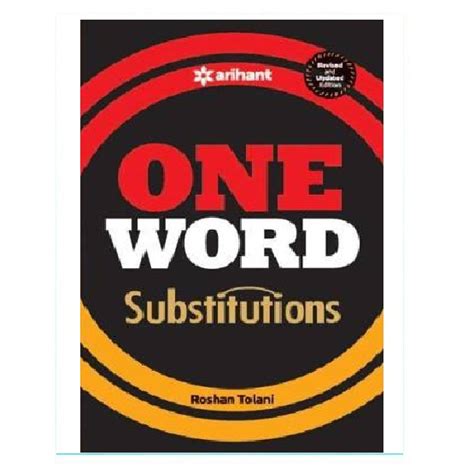 One Word Substitution by Roshan Tolani | Arihant Publication ( English ...