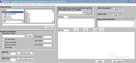 Image result for What Is Bibexcel Tutorial