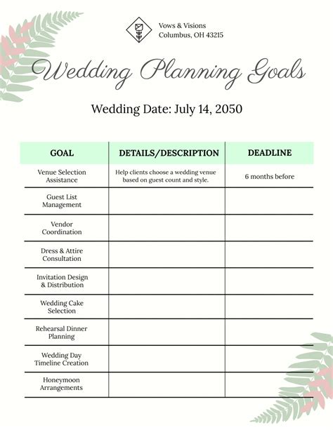 Free Goals Templates to Edit Online