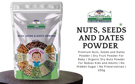 TummyFriendly Foods Premium Nuts, Seeds and Dates Powder | Dry Fruit ...