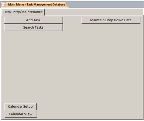Image result for Access Task Management Database Template