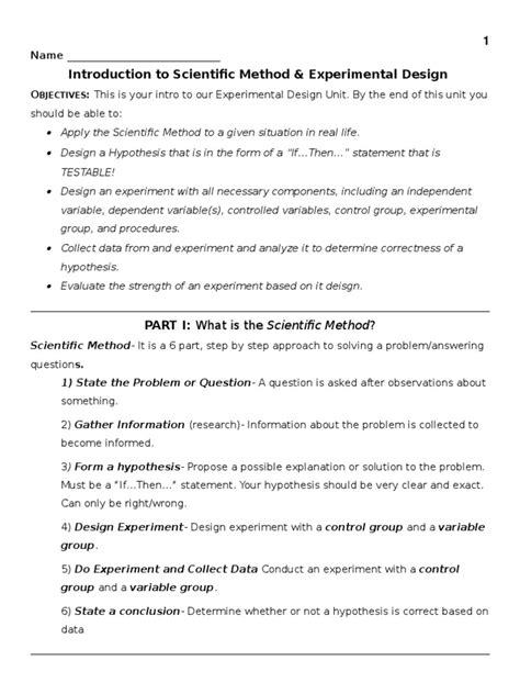 Image result for Experiment Design Science Project