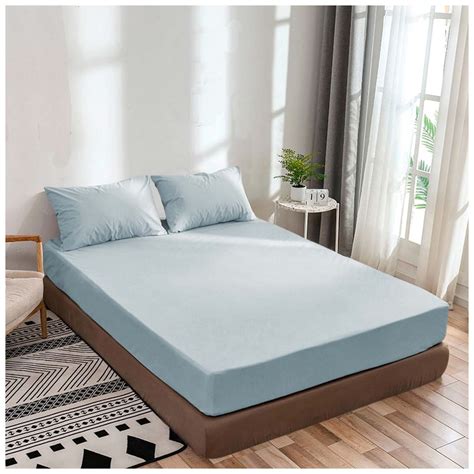 Cal-King Fitted Sheet Only, Softest 400 Thread Count 100% Cotton Sateen ...