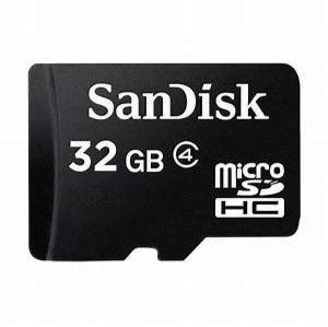 SanDisk telsand 32gb cl4 class 4 32 GB MicroSD Card Class 4 48 MB/s ...
