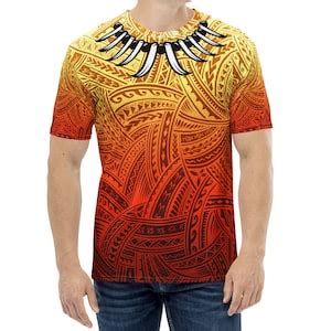 Buy Samoan Ula Nifo Afi Tribal Toa Design Men's T-shirt Online in India ...