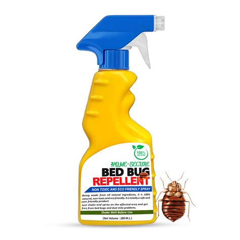 Home-secure Bed Bug Killer Spray-280ml | Natural Bed Bug Repellent ...