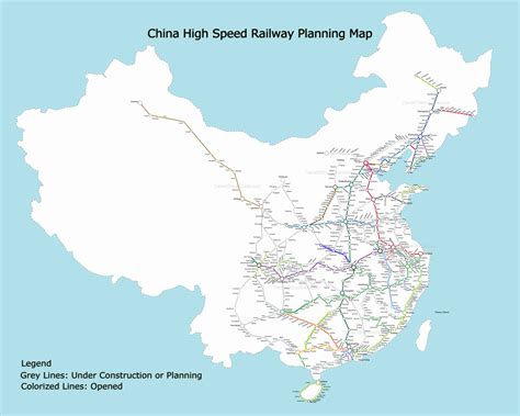 China HSR Map | Train map, Map, Planning maps