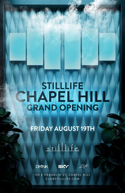 Grand Opening Still Life Chapel Hill Friday | Still Life