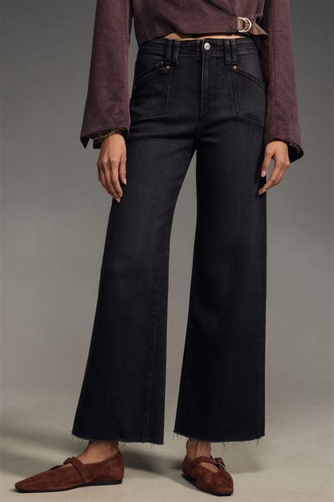 Paige Anessa High-Rise Crop Wide-Leg Jeans | Anthropologie Japan ...