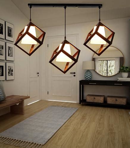 Buy kinis Black Diamond with Glass Design Linear Cluster Pendant Light ...