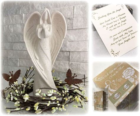 Buy Angel Statue Sympathy Gift Memorial, Funeral Flowers Alternative ...