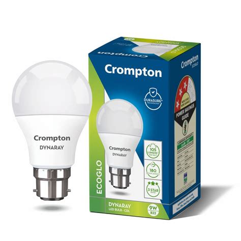 Crompton Dyna Ray 9W B22 LED Bulb (White) – TheElectricOnline