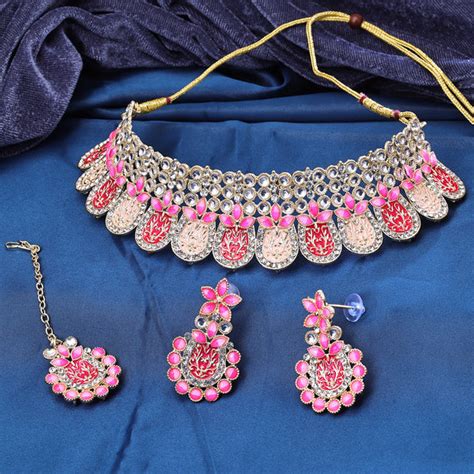 Sukkhi Gold Gold Plated Choker Necklace Set For Women - Sukkhi.com