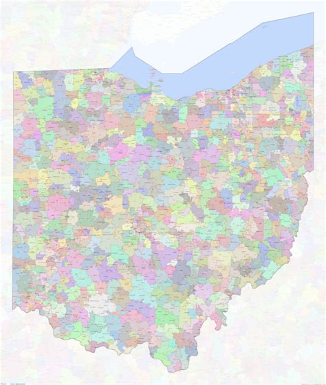 Image result for Ohio Area Code Map