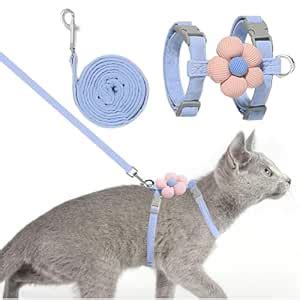 Qpets® Escape-Proof Cat Harness & Leash Set - Adjustable Flower Design ...