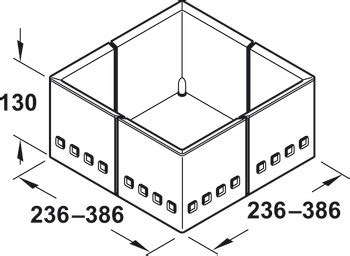 Food storage container insert, for front pull-outs and internal drawer ...