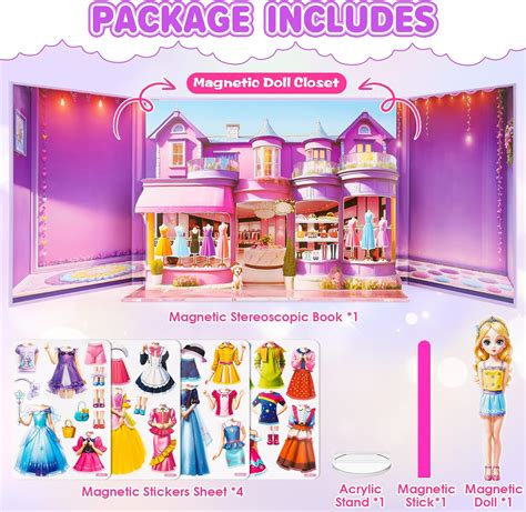 Nsuebck Magnetic Dress Up Dolls for Girls - Princess Magnet India | Ubuy