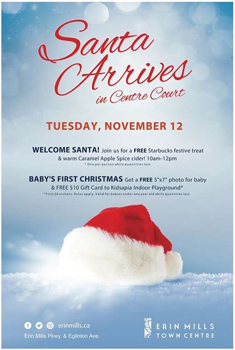 Santas Arrival, Erin Mills Town Centre, Oakville, November 12 2019 | AllEvents.in