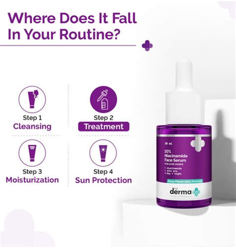 The Derma Co 10% Niacinamide Face Serum with 2% Zinc Fades Acne Marks ...