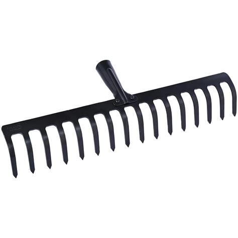 FALCON FGR-16 Garden Rake 16-Teeth Metal Head Without Handle for Loose ...