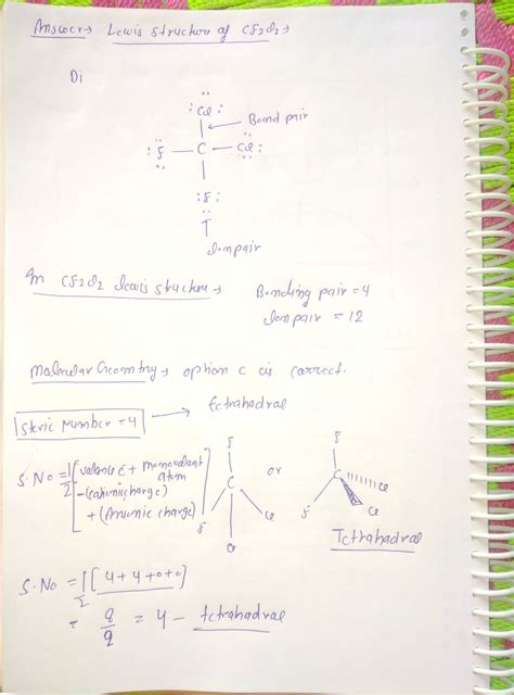 Cf2cl2 Lewis Structure