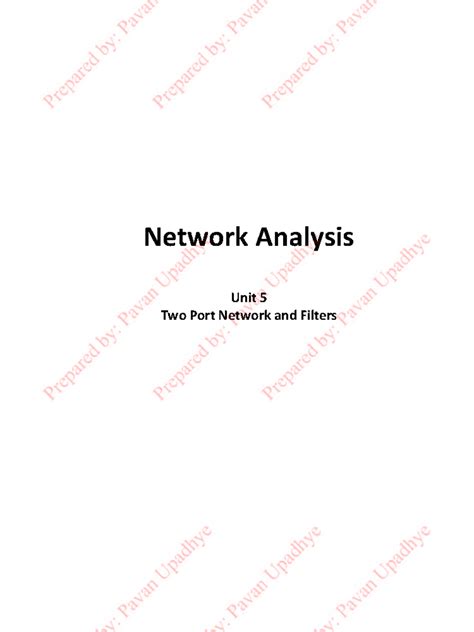 NA Notes Unit 5 - Hello - Network analysis - Network Analysis Unit 5 ...