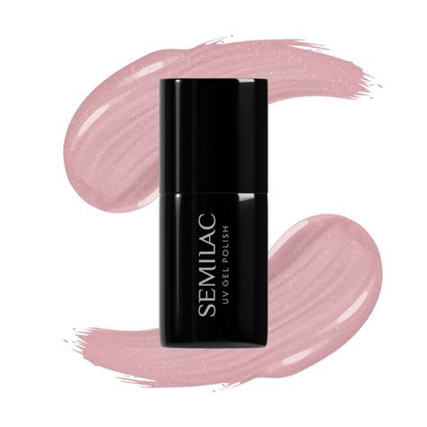 SEMILAC UV Gel Polish 383 Shimmer Stone Pink Diamond | lyko.com