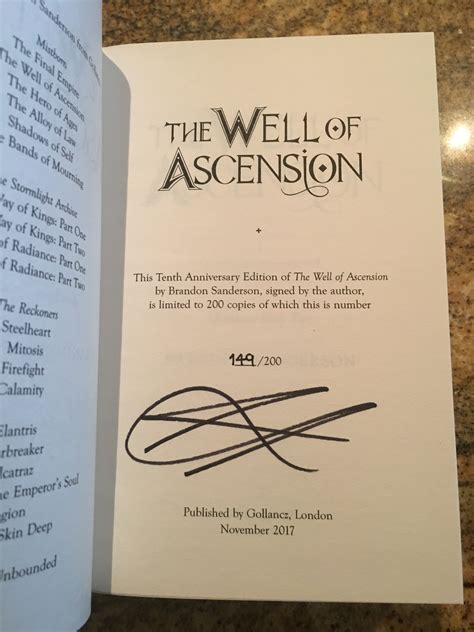 THE MISTBORN TRILOGY - The Final Empire, The Well of Ascension, The ...