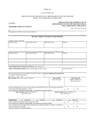 74.6 "Affidavit of Service of Notice (Certificate of ...