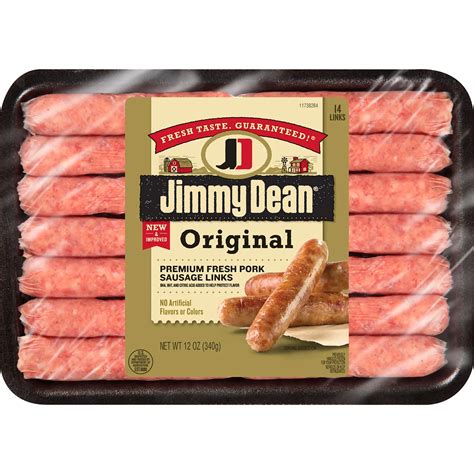 Jimmy Dean Premium All Natural Original Pork Sausage Links - Shop ...