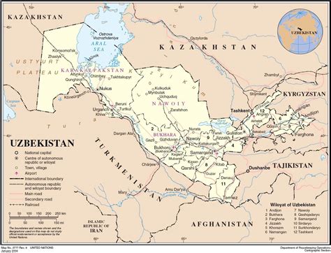 Uzbekistan Map