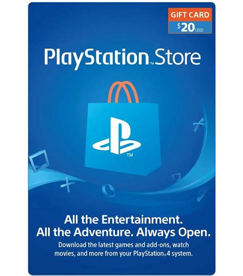 بطاقة بلايستيشن ستور - 20 دولار (حساب أمريكي)