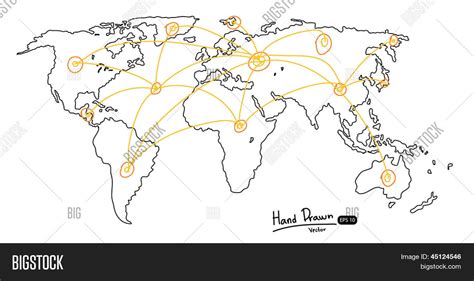 World Map Vector Line 的图像结果
