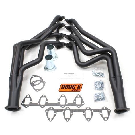 Doug's Headers (D626-B) 1-3/4" 4-Tube Black Coating Hi-Temperature Full ...