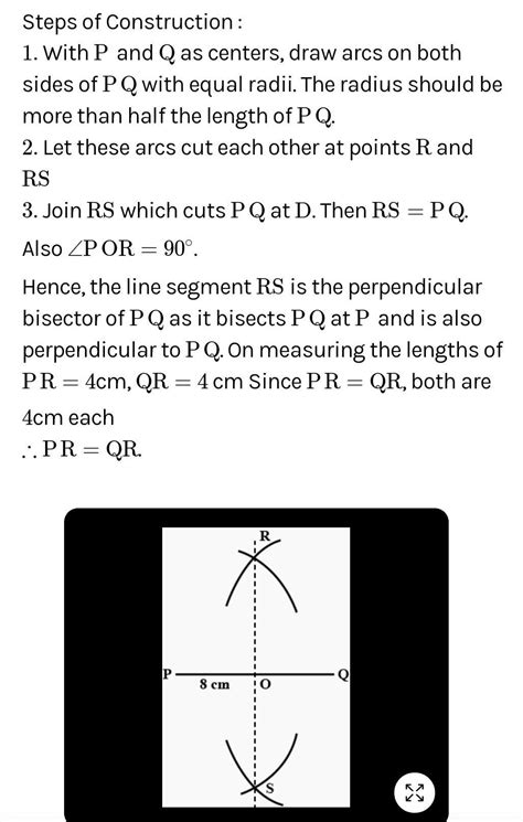 Draw a line segment of 8 cm.take a point p outside it and from p. draw ...