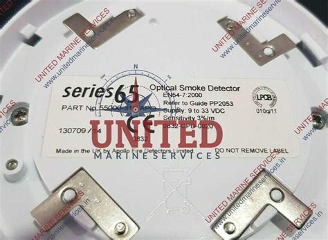 APOLLO SERIES 65 OPTICAL SMOKE DETECTOR 55000-316 APO EN54-7:2000 ...